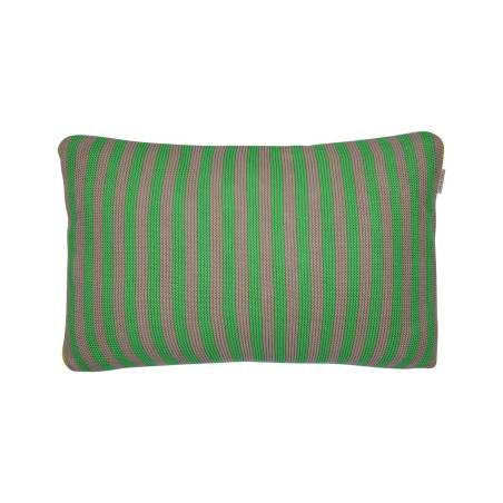 Dekoratyvinė pagalvė Blockstripe Bonsoir Stripe Green knitted internetu