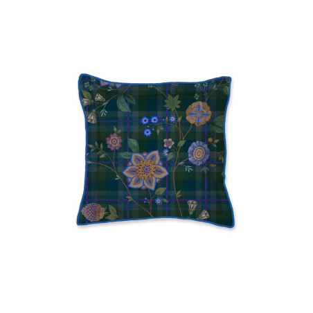 Dekoratyvinė pagalvėlė Pip Studio Flores Felices Square Dark Blue